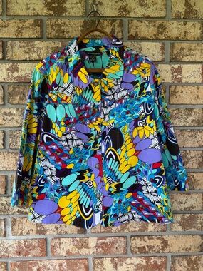 Vintage Mirror Image Artsy Jacket Women’s Size XL